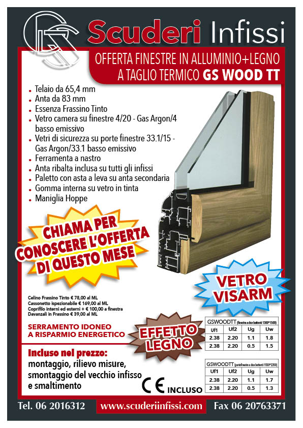 offerta-finestre-alluminio-Legno-a-taglio-termico-GS WOOD TT