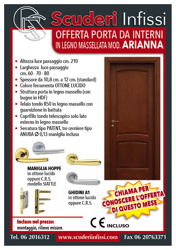 porta-interni-legno-massellato-modello Arianna